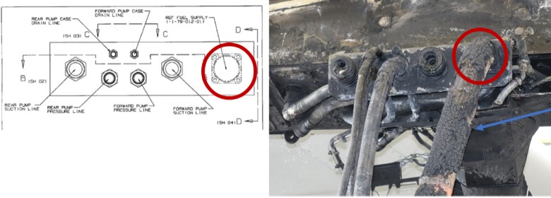 A333 vicinity Atlanta USA 2018 engine pylon