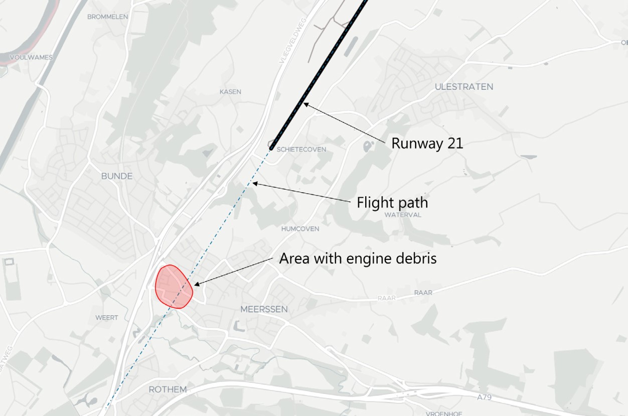 B733 vic Maastricht 2021 LPT eng debris area