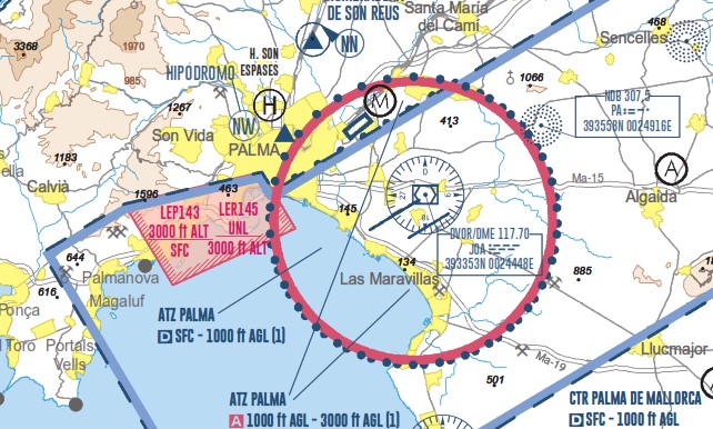 B738&SF50-vic-Palma-2022-SonBonet-visual-approach-chart
