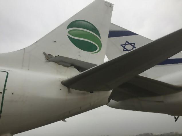 B763 B737 Tel Aviv 2018 crash tails