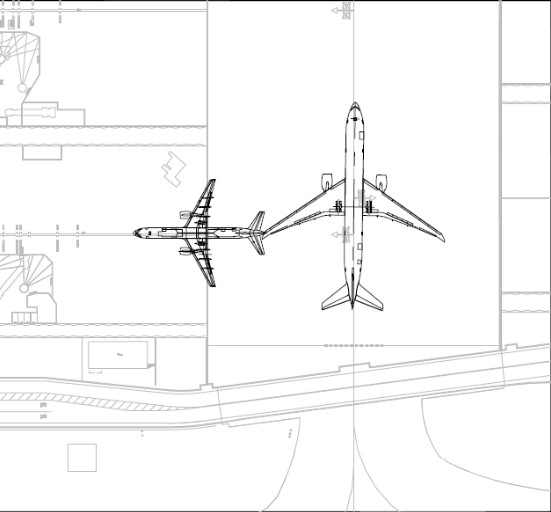 B773 B752 LHR 2022 positions on collision
