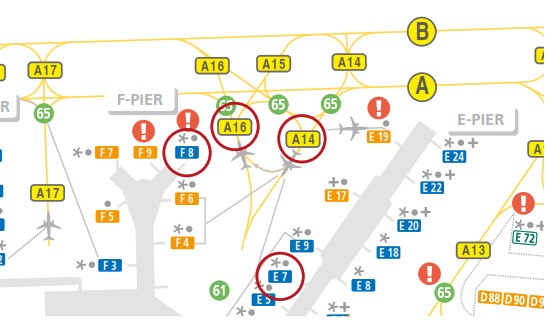B789 B744 Amsterdam 2019 747 gates near collision