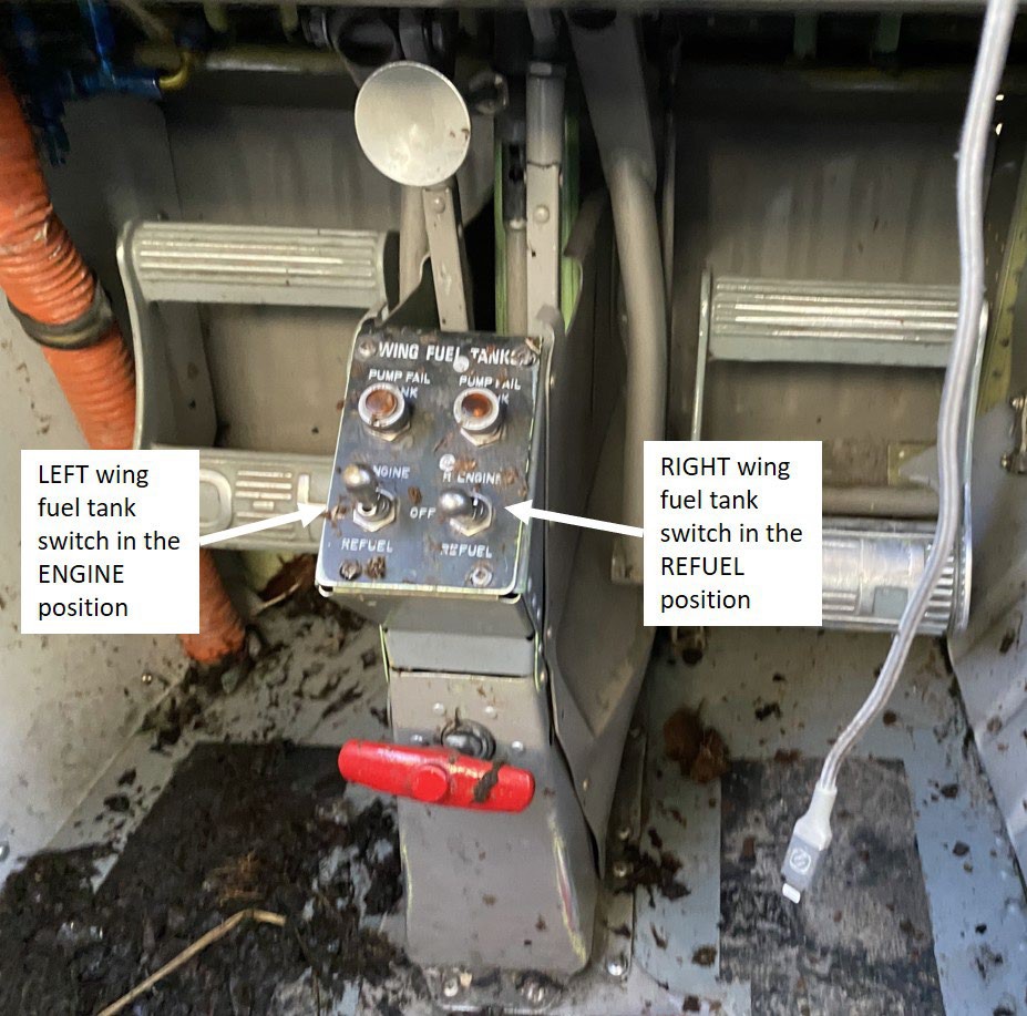 DHC6 NW of Fort Providence 2021 wng fuel tank panel
