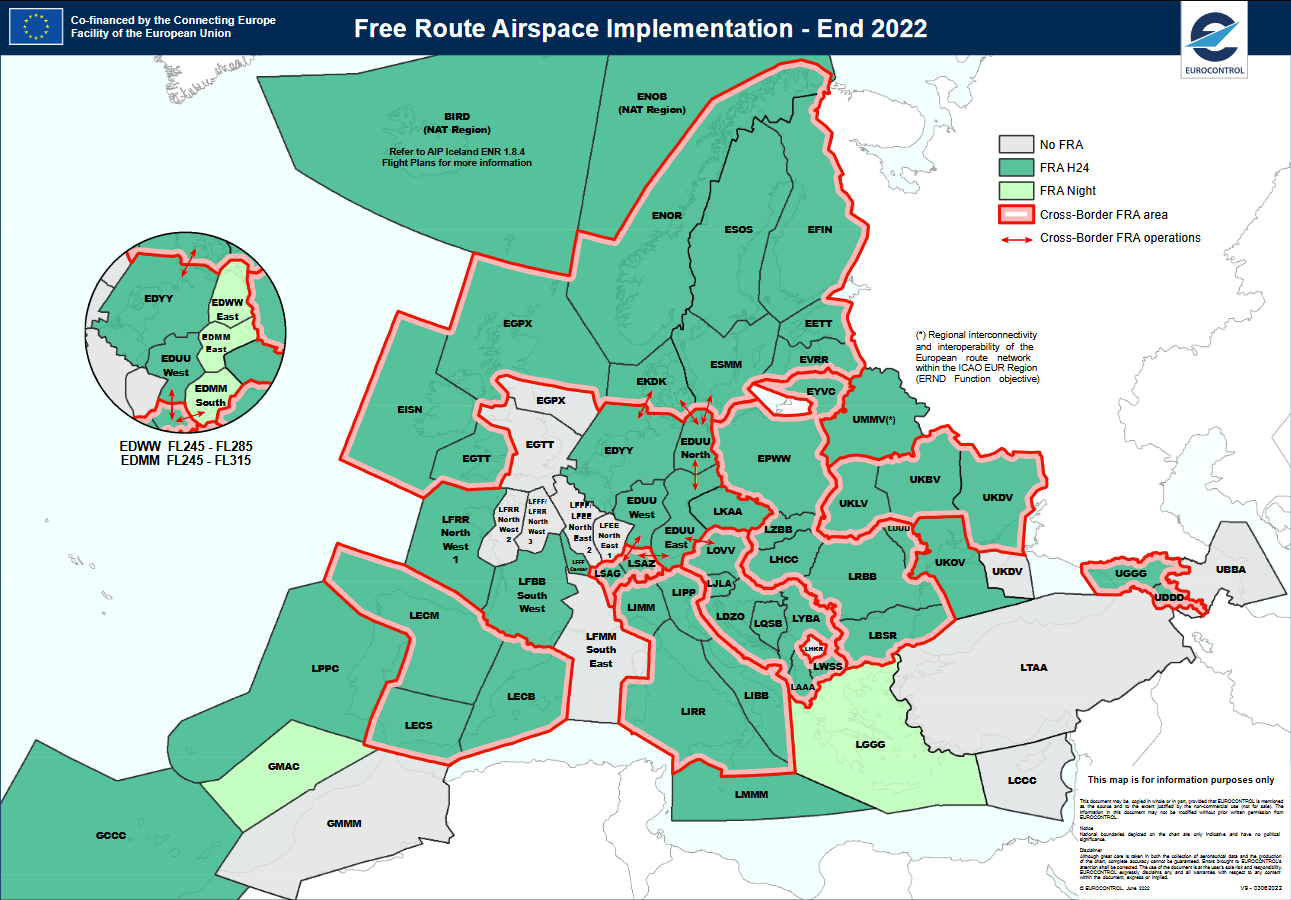 FRA implementation in Europe at the end of 2022