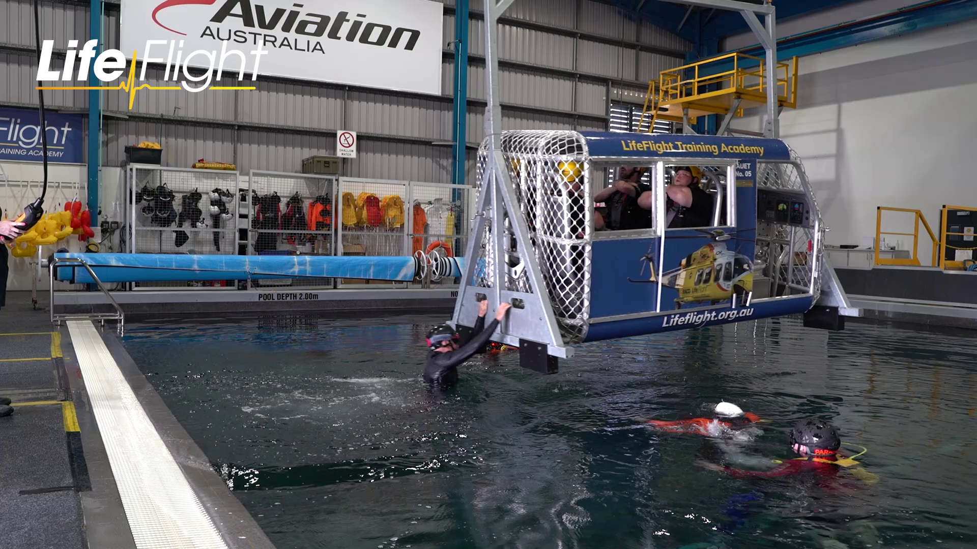 HUET training (Source: LifeFlight Training Academy, Aug 23)